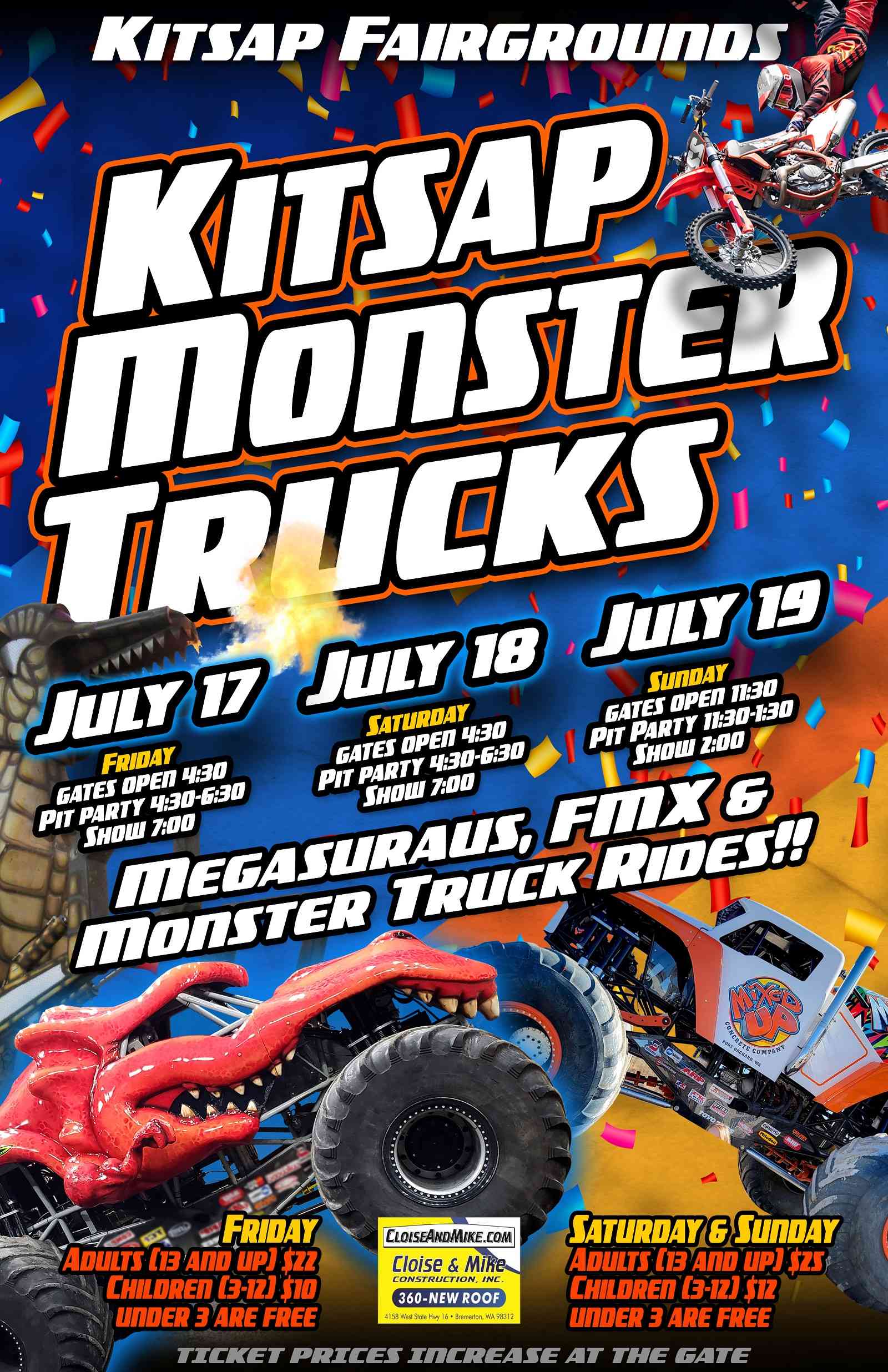 Kitsap Monster Trucks - Straight Up Racing