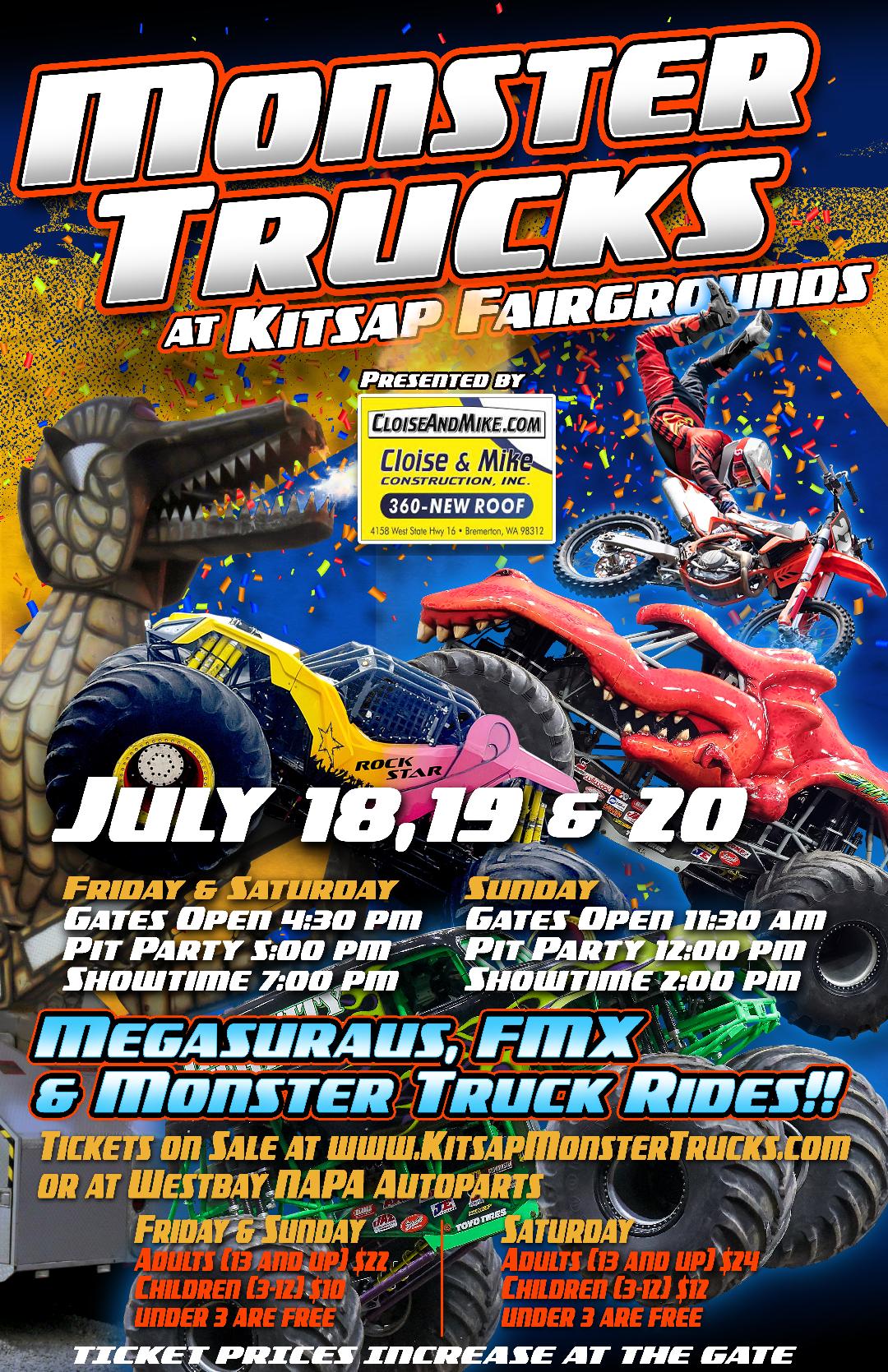 Kitsap Monster Trucks - Straight Up Racing