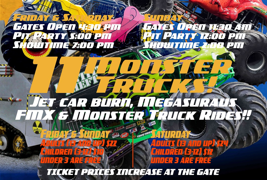 Kitsap Monster Trucks poster - Straight Up Racing