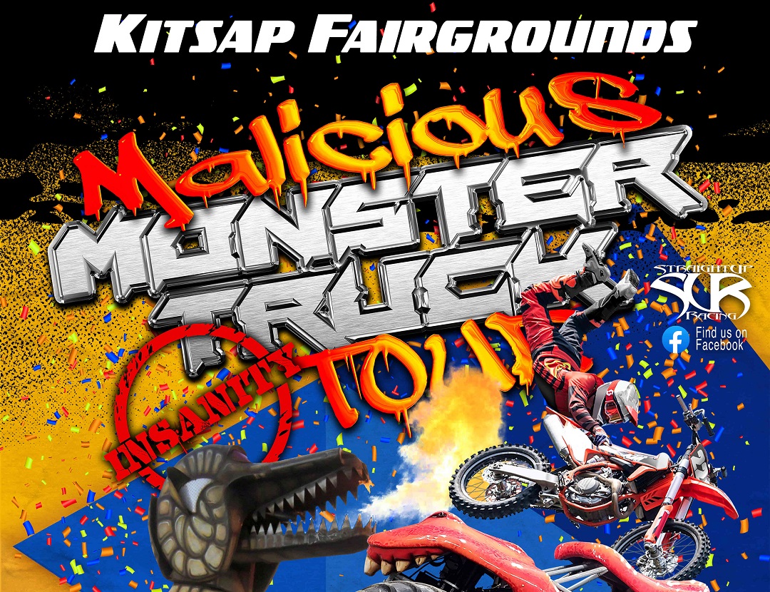 Kitsap Monster Trucks poster - Straight Up Racing